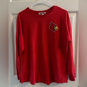 Women’s Louisville Cardinals Red Long Sleeve T-Shirt- Size Small